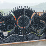 Difference Between A Wrought Iron Gate And Steel Fence.